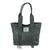 American West Womens Mohave Canyon Black Leather Shoulder Tote Bag