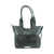 American West Womens Mohave Canyon Black Leather Shoulder Tote Bag