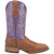 Laredo Womens Mara Tan/Purple Leather Cowboy Boots