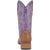 Laredo Womens Mara Tan/Purple Leather Cowboy Boots