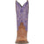 Laredo Womens Mara Tan/Purple Leather Cowboy Boots