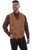 Scully Mens Saddle Tan Lambskin Pick Stitch Vest