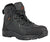 Hoss Boots Mens Ridge Black Leather Full-Grain Work Boots