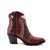 Ferrini Womens Savannah V-Toe Red Leather Ankle Boots