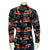Rockmount Mens Native Pattern Western Black/Red 100% Cotton L/S Shirt