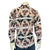 Rockmount Mens Native Pattern Western Brown/Tan Fleece L/S Shirt