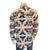Rockmount Mens Native Pattern Western Brown/Tan Fleece L/S Shirt