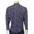 Rockmount Mens Solar System Print Navy 100% Cotton L/S Shirt