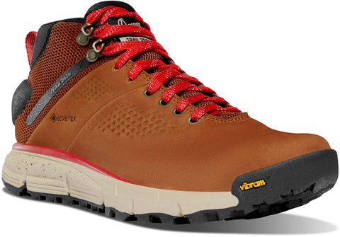 Danner Womens Trail 2650 Mid 4in GTX Brown/Red Suede Hiking Boots