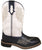 Smoky Mountain Womens Meadow Black/Antique White Leather Cowboy Boots
