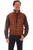 Scully Mens Cognac Lamb Ribbed Vest M