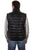 Scully Mens Black Leather Ribbed Vest L