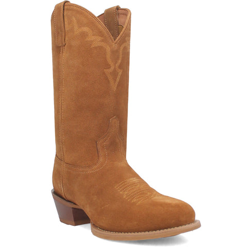 Laredo Mens Larkin Honey Leather Cowboy Boots 9 EW