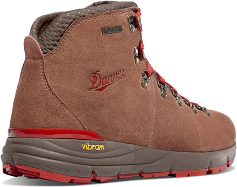 Danner Mountain 600 Mens Brown/Red Suede 4.5in WP Hiking Boots