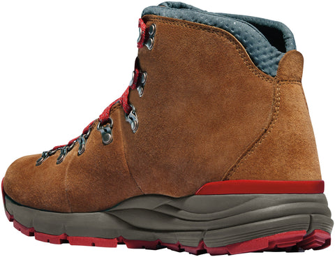 Danner Mountain 600 Womens Brown/Red Suede 4.5in WP Hiking Boots