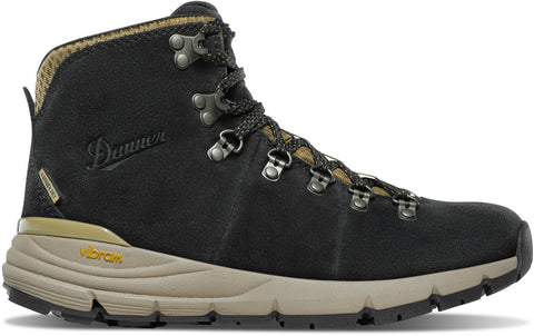 Danner Womens Mountain 600 4.5in Black/Khaki Suede Hiking Boots