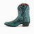 Ferrini Womens Molly R-Toe Teal Leather Cowboy Boots