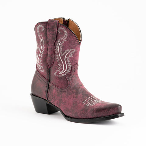 Ferrini Womens Molly Purple Leather Cowboy Boots