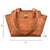 American West Womens Harvest Moon 11in CC Natural Tan Leather Handbag Bag