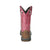 Smoky Mountain Boots Womens Prairie Brown Oil/Pink Leather Cowboy Boots 6.5 M