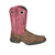 Smoky Mountain Boots Womens Prairie Brown Oil/Pink Leather Cowboy Boots 6.5 M