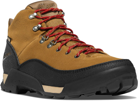 Danner Mens Panorama Mid 6in Brown/Red Suede Hiking Boots