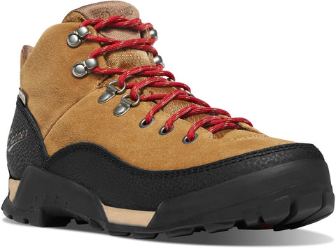 Danner Womens Panorama Mid 6in Brown/Red Suede Hiking Boots