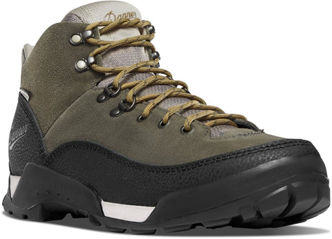 Danner Mens Panorama Mid 6in Black Olive Suede Hiking Boots