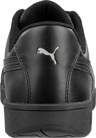 Puma Safety Mens Iconic Low ASTM SD Black Leather Work Shoes