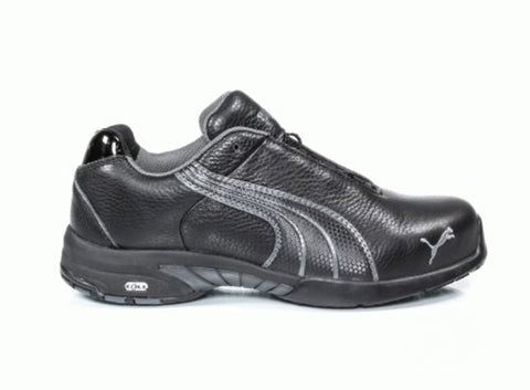 Puma Safety Black Womens Leather Velocity ST WR ESD Oxford Work Shoes 9.5