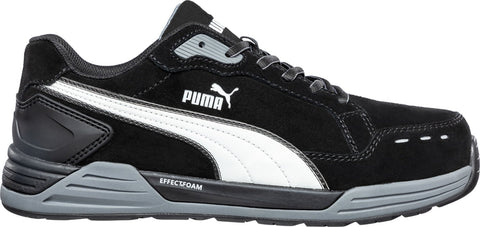 Puma Safety Black Mens Textile Airtwist Low CT Oxford Work Shoes 11.5 M