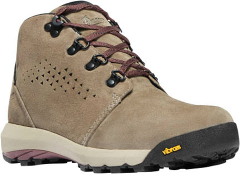 Danner Inquire Chukka Womens Gray/Plum Suede 4in WP Hiking Boots
