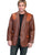 Scully Leather Mens Western Lambskin Blazer Genuine Ostrich Cognac