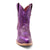 Ferrini Womens Pixie J-Toe Purple Leather Cowboy Boots 7.5 B
