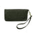 American West Womens Hand Tooled Black Leather Zip Around Wallet