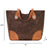 American West Womens Annies Secret Collection Zip Dark Brown Leather Tote Bag