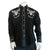 Rockmount Mens Steer Skull and Arrow Black 100% Cotton L/S Shirt XL