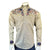 Rockmount Mens Floral Embroidered Western Khaki 100% Cotton L/S Shirt