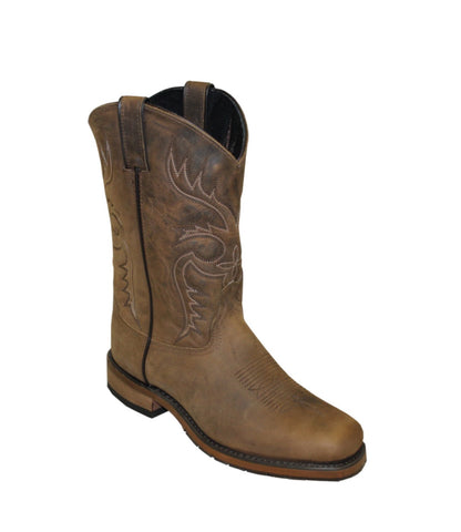Abilene Boots Mens 11in Square Toe Stockman Dakota Leather Cowboy Boots 9 D