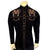 Rockmount Mens Dead Cowboy Guns Blazing Black 100% Cotton L/S Shirt