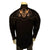 Rockmount Mens Dead Cowboy Guns Blazing Black 100% Cotton L/S Shirt