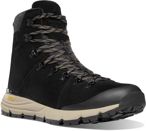 Danner Mens Arctic 600 Side-Zip 7in 200G Black/Brown Suede Hiking Boots 10.5 D