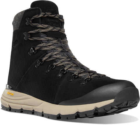 Danner Mens Arctic 600 Side-Zip 7in 200G Black/Brown Suede Hiking Boots