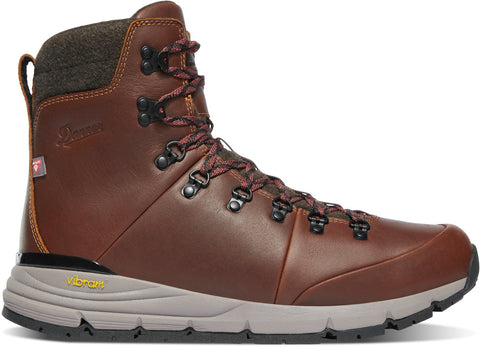 Danner Mens Arctic 600 Side-Zip 7in 200G Roasted Pecan/Fired Brick Hiking Boots