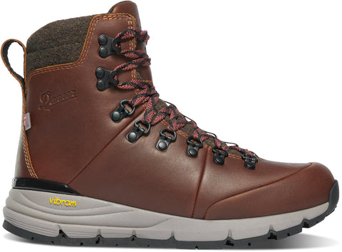 Danner Womens Arctic 600 Side-Zip 7in FG Roasted Pecan/Fired Brick Hiking Boots