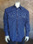 Rockmount Mens Blue/White Cotton Blend Stars Print Western L/S Shirt XXL