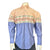 Rockmount Mens Native Pattern Peach/Blue 100% Cotton L/S Shirt