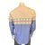 Rockmount Mens Native Pattern Peach/Blue 100% Cotton L/S Shirt