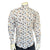 Rockmount Mens Horse Print Western White/Tan 100% Cotton L/S Shirt
