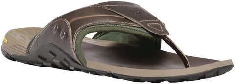 Danner Lost Coast Mens Gray/Kombu Green Leather T-Strap Sandals